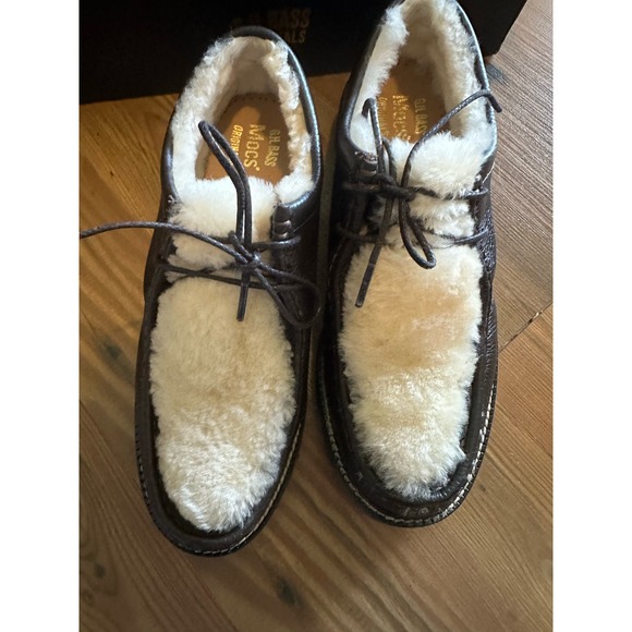 Anthropologie G.H. Bass Wallace shearling lace up Loafers size 8.5 - Picture 4 of 12